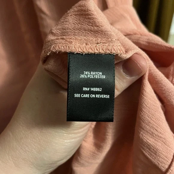 Torrid 2 Dusty Rose/Pink Ruffled Midi Dress - Picture 4 of 5